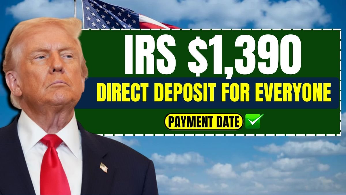 IRS $1,390 Direct Deposit For Everyone – Check Your November Payment Date